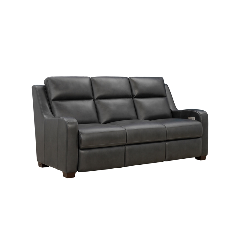 Barcalounger Ayden Power Reclining Sofa in Elway Dark Gray