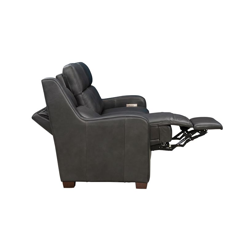 Barcalounger Ayden Power Reclining Sofa in Elway Dark Gray