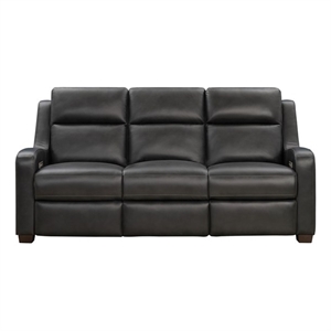 Barcalounger Ayden Power Reclining Sofa in Elway Dark Gray