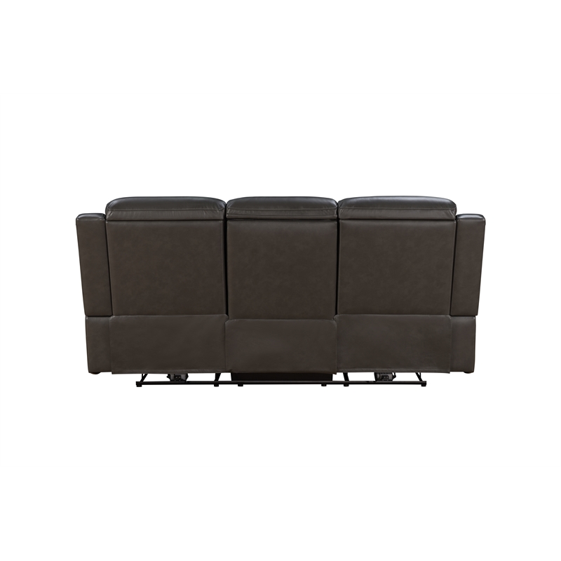 Barcalounger Leon Power Reclining Sofa w/ Heat & Massage in Matteo Smokey Gray