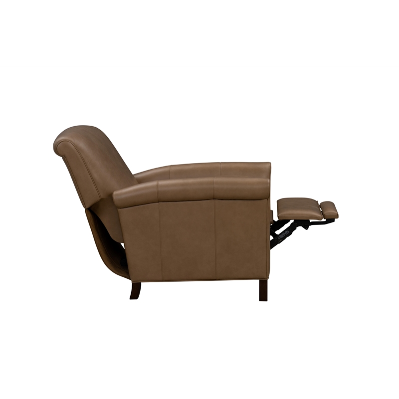 Barcalounger Phoebe Push Thru The Arms Recliner in Hillwood Toffee