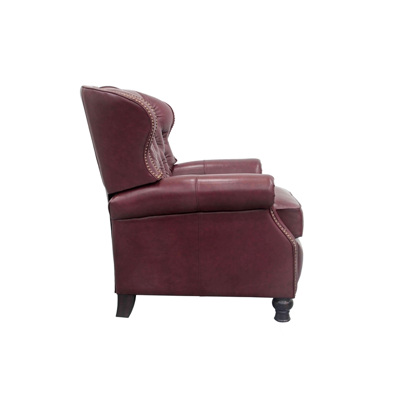Barcalounger Presidential Push Thru The Arms Recliner in Shoreham Wine