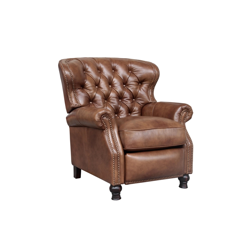 Barcalounger Presidential Push Thru The Arms Recliner in Wenlock Tawny