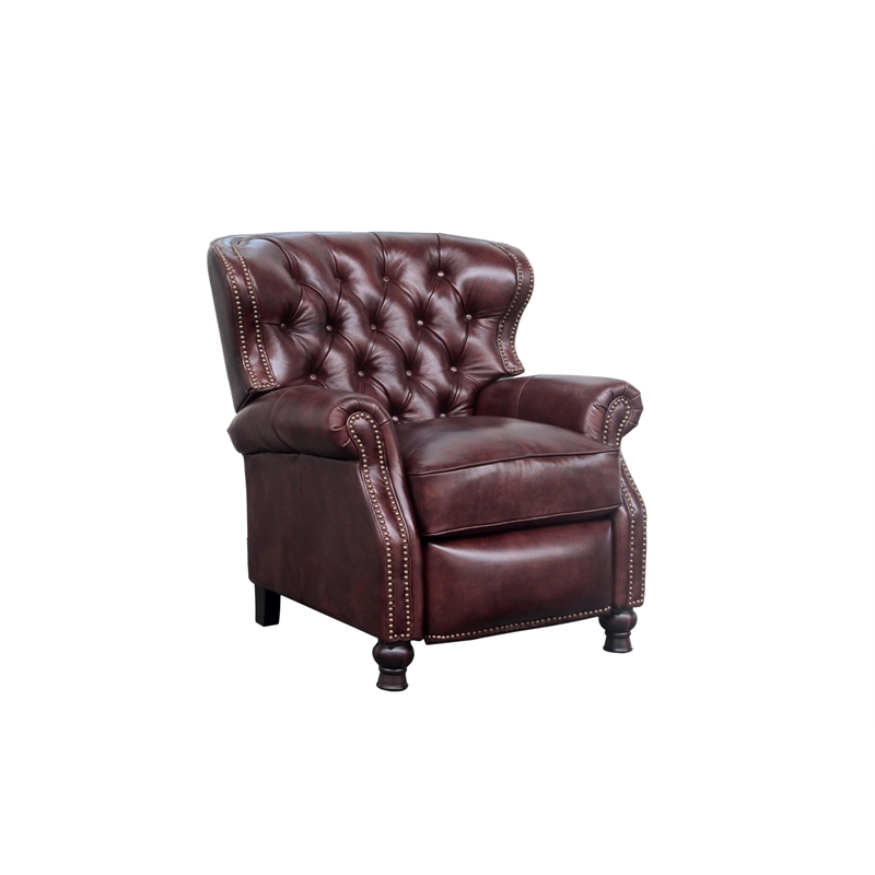 Barcalounger Presidential Push Thru The Arms Recliner in Wenlock Fudge