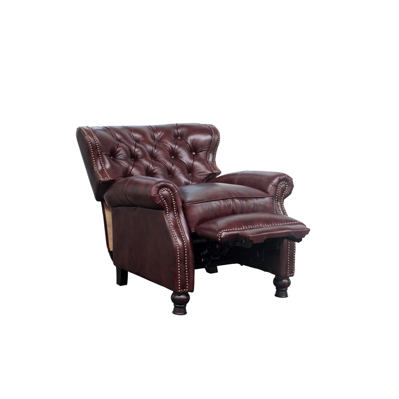 Barcalounger Presidential Push Thru The Arms Recliner in Wenlock Fudge