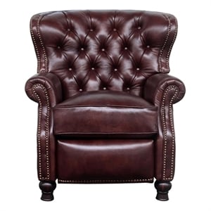 Barcalounger Presidential Push Thru The Arms Recliner in Wenlock Fudge