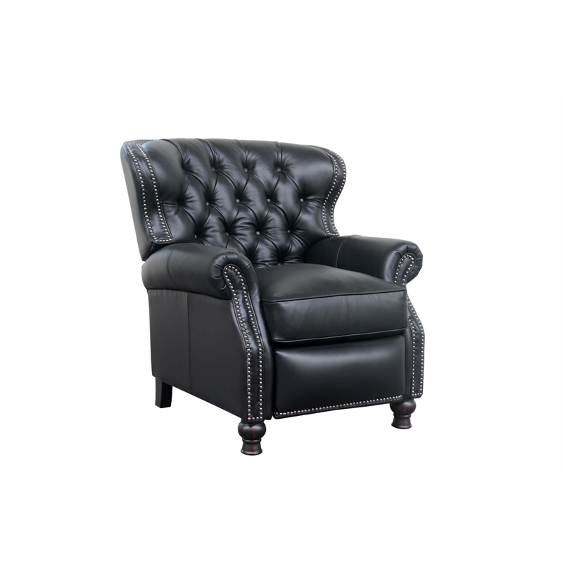 Barcalounger Presidential Push Thru The Arms Recliner in Wenlock Onyx