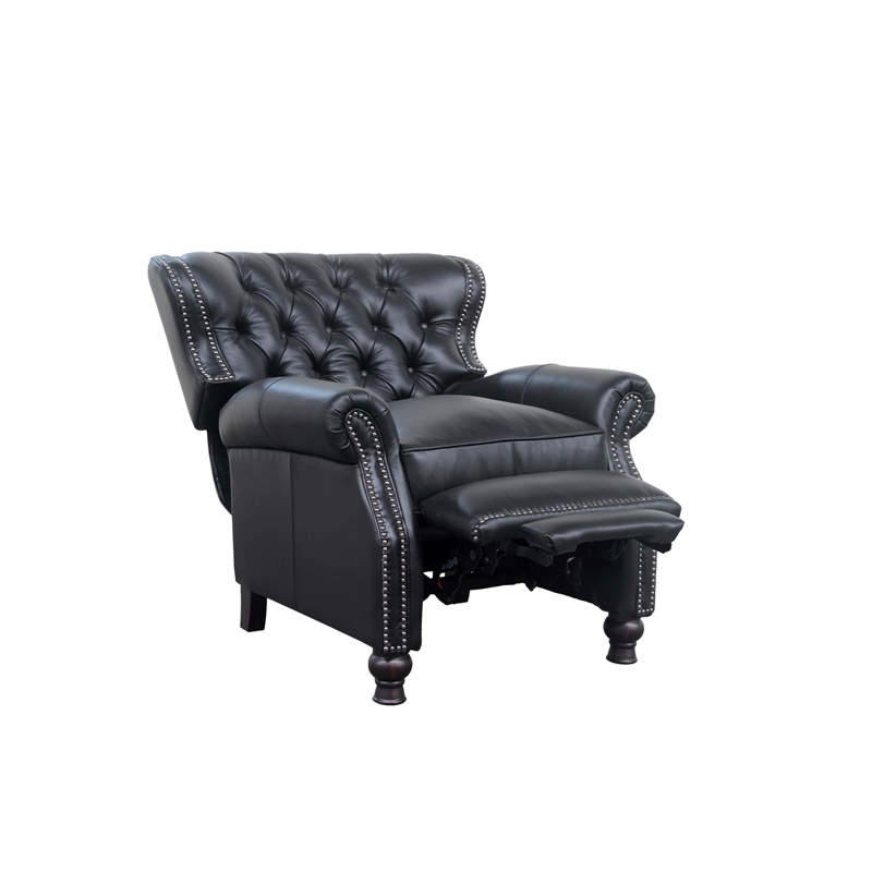 Barcalounger Presidential Push Thru The Arms Recliner in Wenlock Onyx
