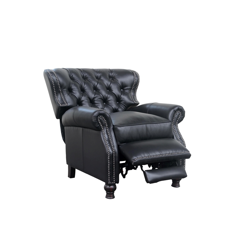 Barcalounger Presidential Push Thru The Arms Recliner in Wenlock Onyx