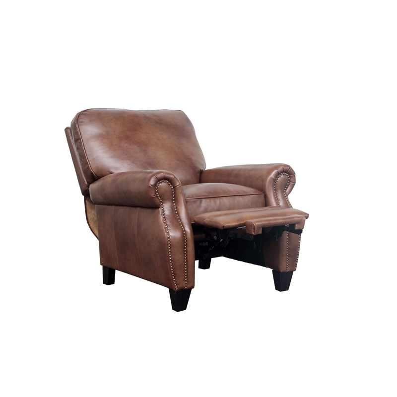 Barcalounger Briarwood Push Thru The Arms Recliner in Wenlock Tawny