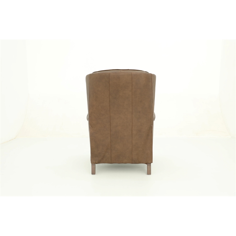 Barcalounger Kendall Push Thru The Arms Recliner in Oasis Walnut