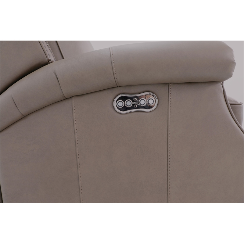 Barcalounger Barrett Power Recliner w/Power Head Rest in Cashmere Taupe
