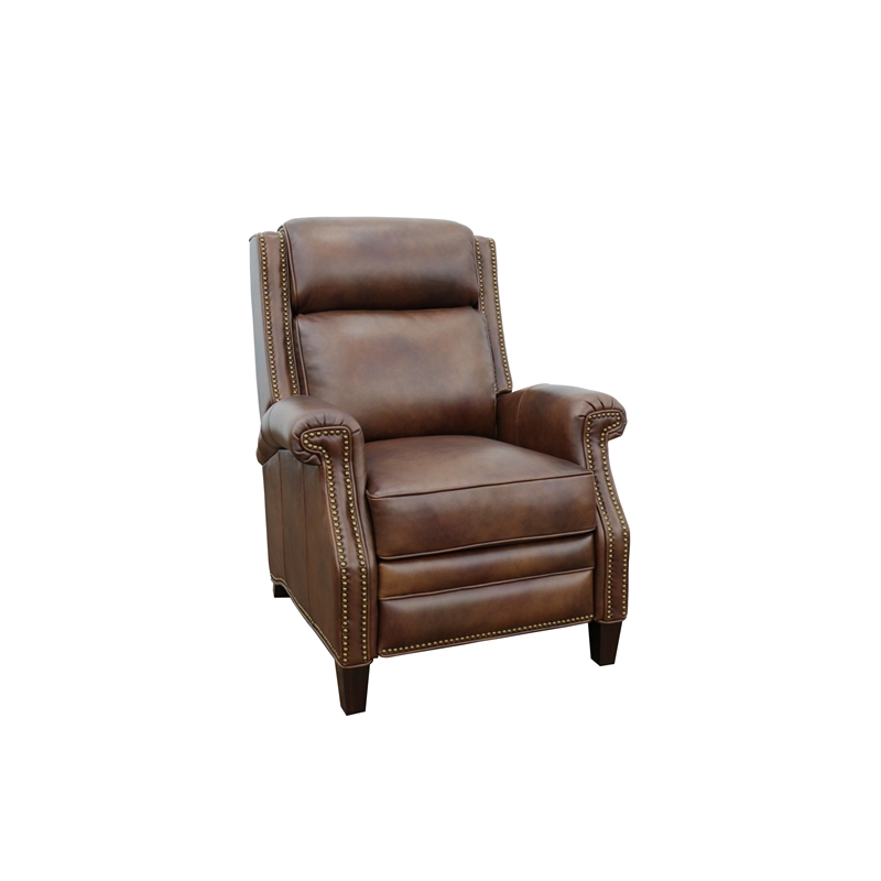 Barcalounger Barrett Power Recliner w/Power Head Rest in Worthington Cognac