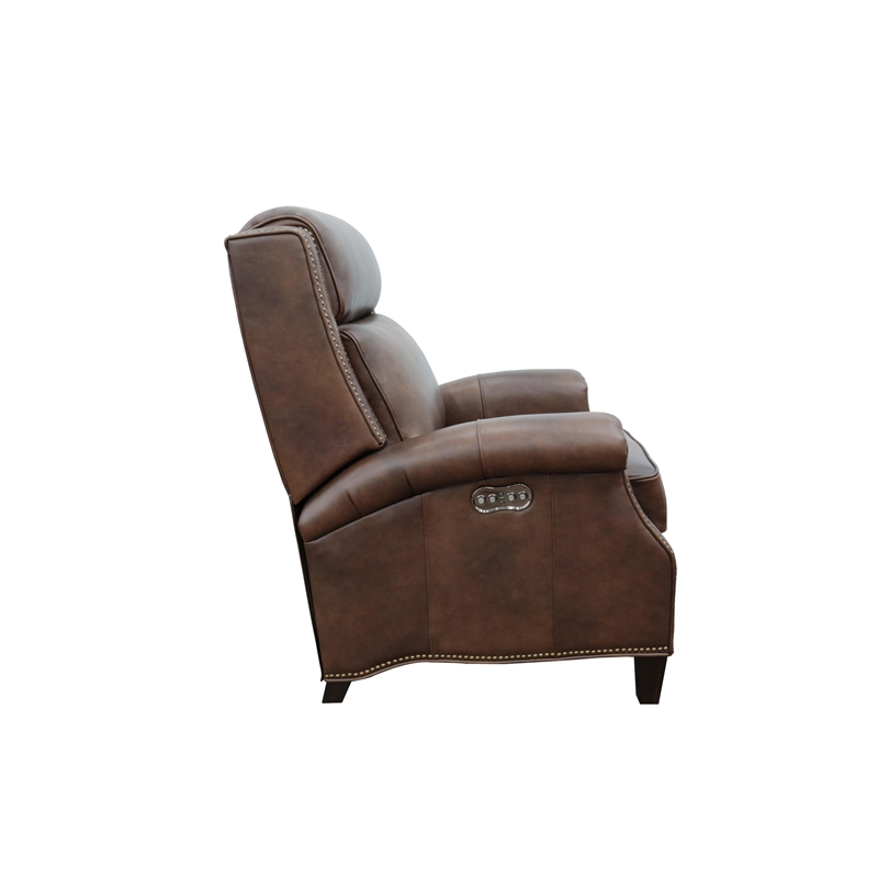 Barcalounger Barrett Power Recliner w/Power Head Rest in Worthington Cognac