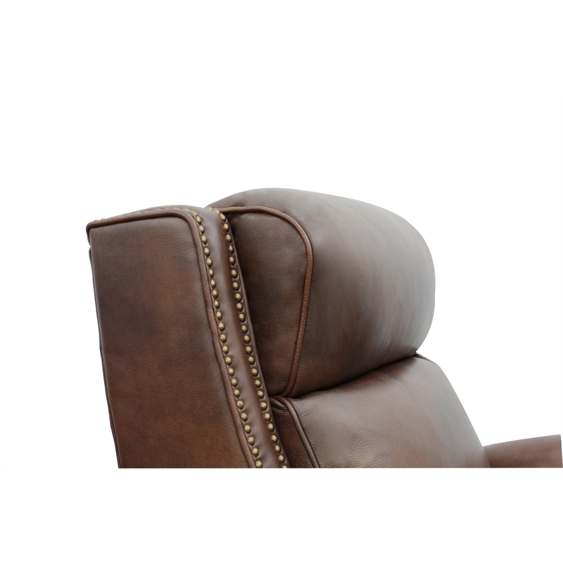 Barcalounger Barrett Power Recliner w/Power Head Rest in Worthington Cognac