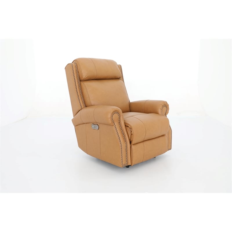 Barcalounger Blair Big & Tall Power Recliner w/ Head Rest in Santa Fe Brandy