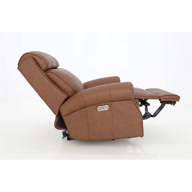 Barcalounger Blair Big & Tall Power Recliner w/Power Head Rest in Dobbs Saddle