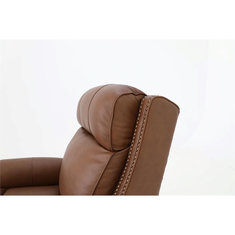 Barcalounger Blair Big & Tall Power Recliner w/Power Head Rest in Dobbs Saddle