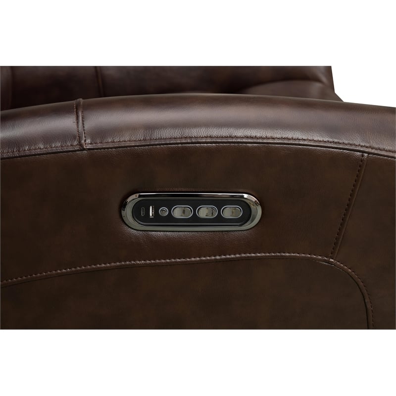 Barcalounger Monterey Big & Tall Power Recliner in Lux Brown