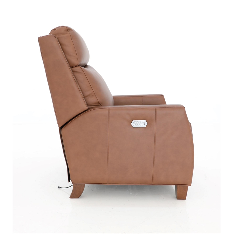 Barcalounger Anaheim Power Recliner w/ Head Rest & Lumbar in Dobbs Saddle
