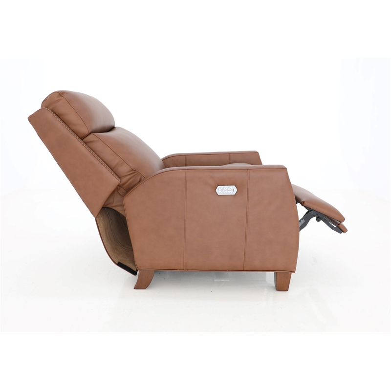 Barcalounger Anaheim Power Recliner w/ Head Rest & Lumbar in Dobbs Saddle