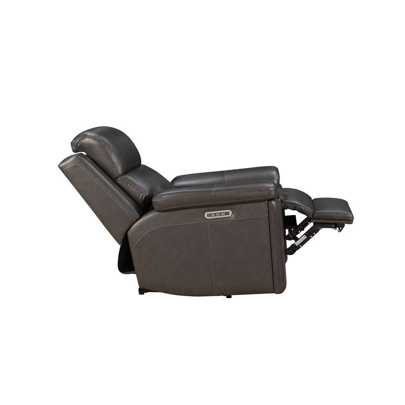 Barcalounger Leon Power Recliner Heat & Massage in Matteo Smokey Gray