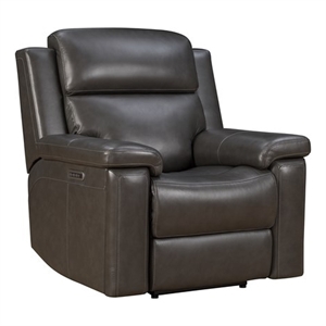 Barcalounger Leon Power Recliner Heat & Massage in Matteo Smokey Gray