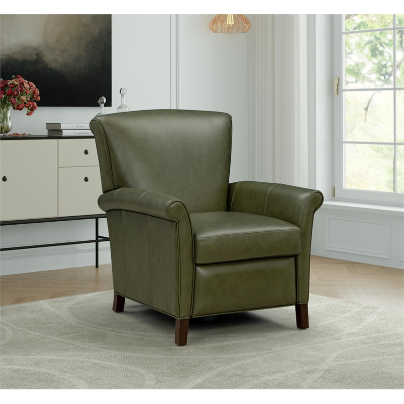 Barcalounger Phoebe Push Thru The Arms Recliner in Dobbs Sage