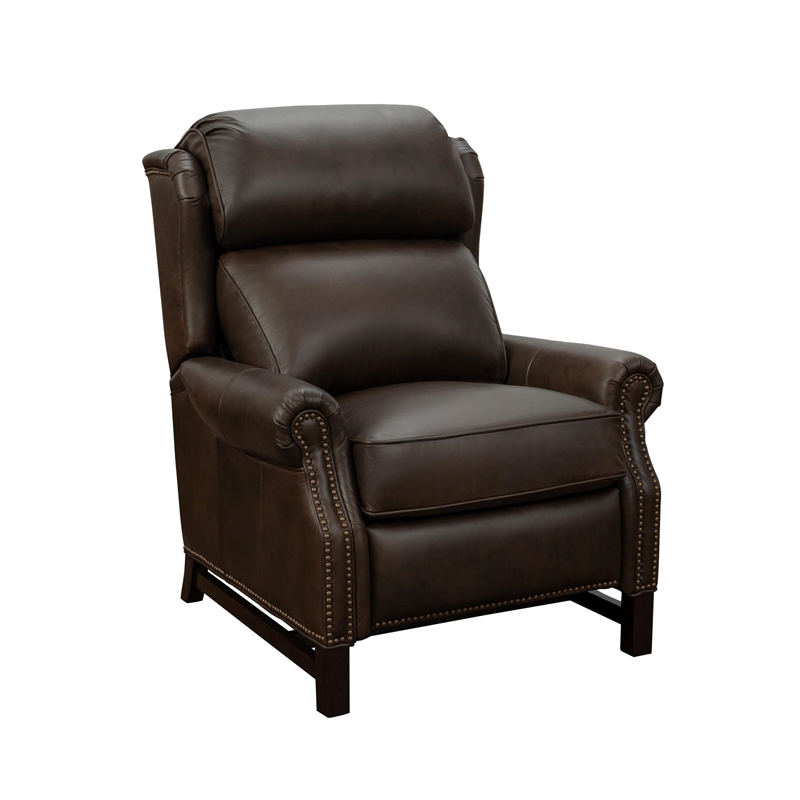 Barcalounger Thornfield Push Thru The Arms Recliner in Ashford Walnut