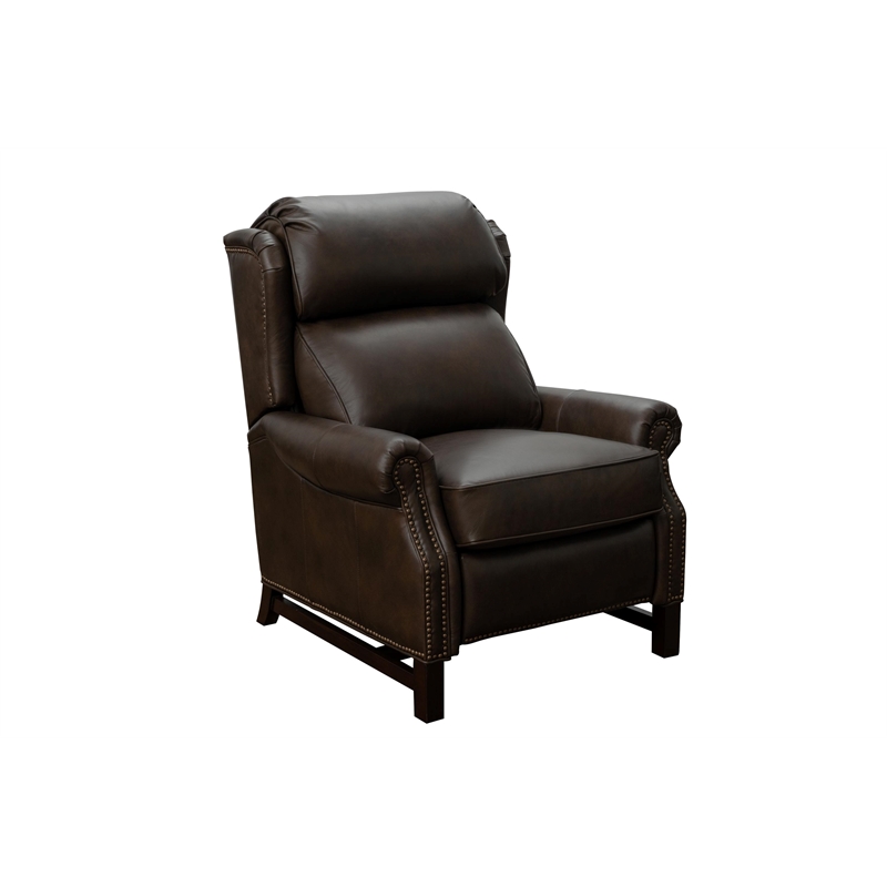 Barcalounger Thornfield Push Thru The Arms Recliner in Ashford Walnut