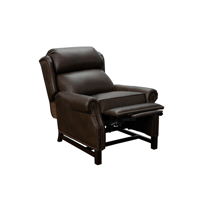 Barcalounger Thornfield Push Thru The Arms Recliner in Ashford Walnut
