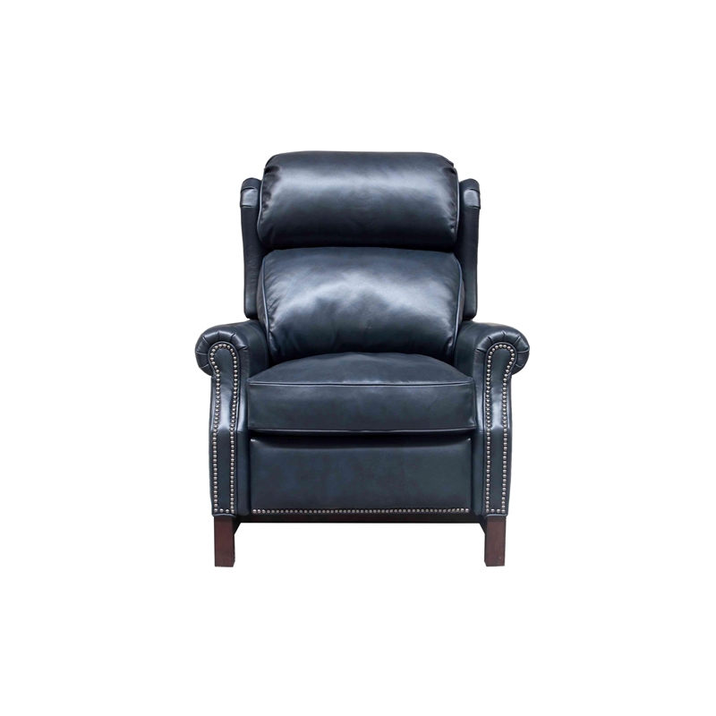 Barcalounger Thornfield Push Thru The Arms Recliner in Shoreham Blue