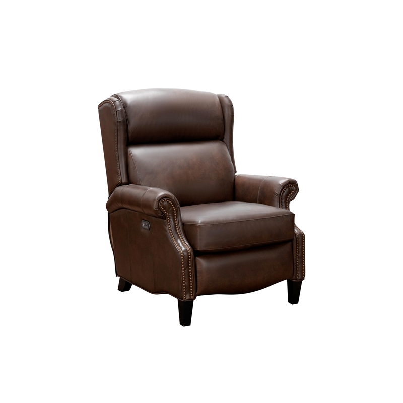 Barcalounger Philadelphia Power Recliner w/Head Rest & Lumbar in Ashford Walnut