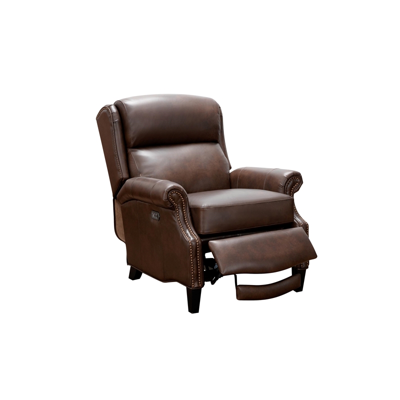 Barcalounger Philadelphia Power Recliner w/Head Rest & Lumbar in Ashford Walnut