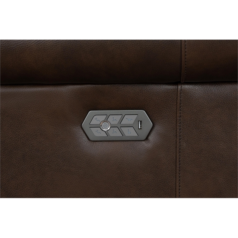 Barcalounger Philadelphia Power Recliner w/Head Rest & Lumbar in Ashford Walnut