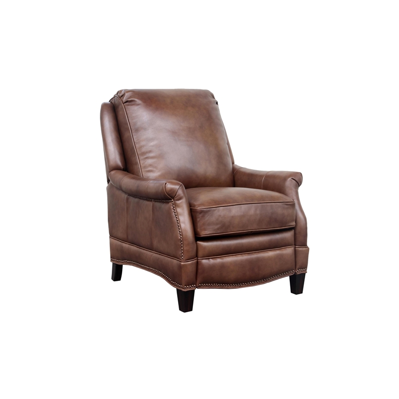 Barcalounger Ashebrooke Push Thru The Arms Recliner in Wenlock Tawny