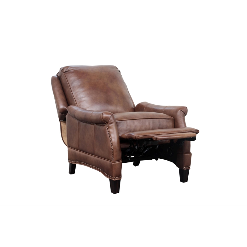 Barcalounger Ashebrooke Push Thru The Arms Recliner in Wenlock Tawny