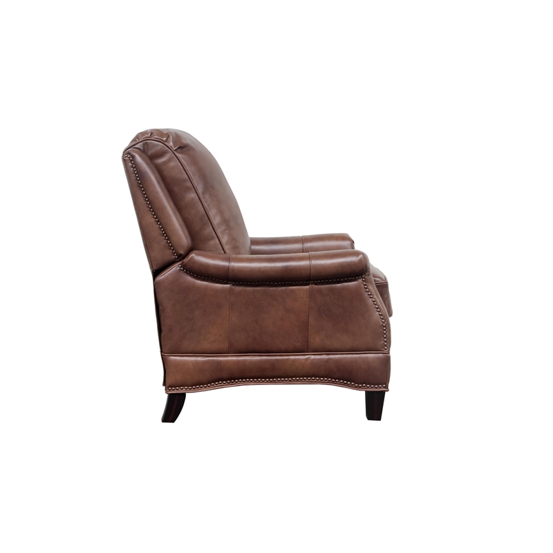 Barcalounger Ashebrooke Push Thru The Arms Recliner in Wenlock Tawny