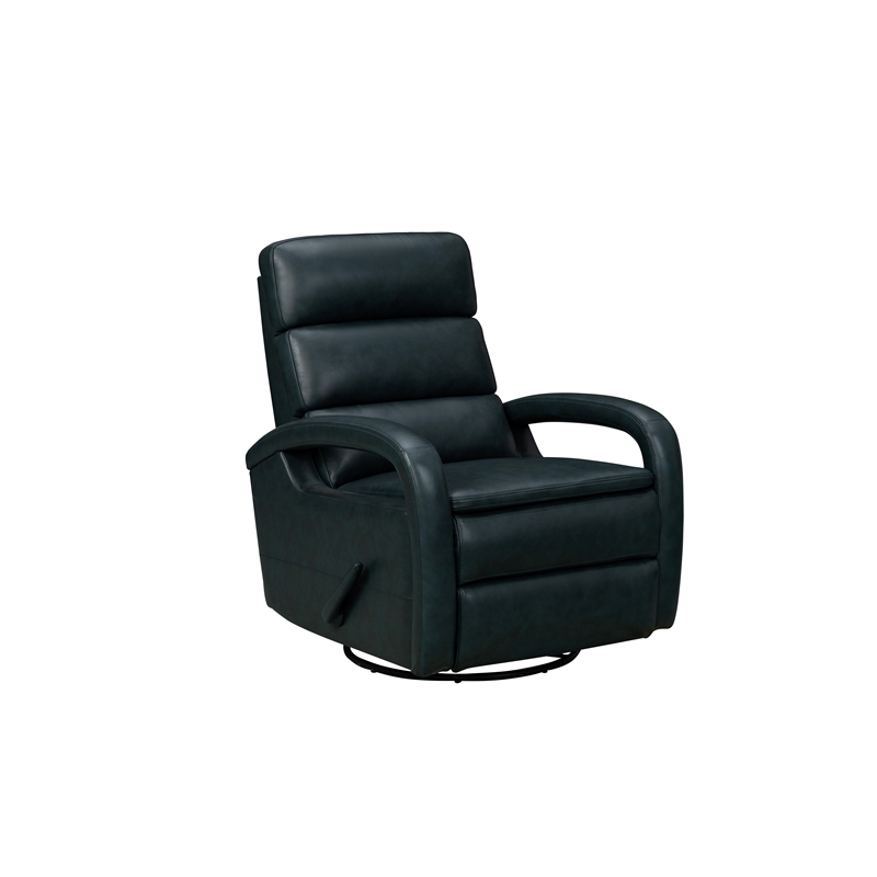 Barcalounger Nick Recliner Swivel Glider in Ryegate Sapphire Blue