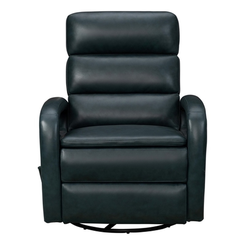Barcalounger Nick Recliner Swivel Glider in Ryegate Sapphire Blue