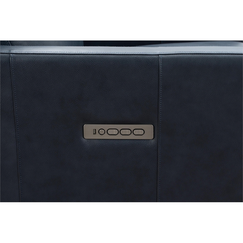 Barcalounger James Zero Gravity Power Recliner in Barone Navy Blue