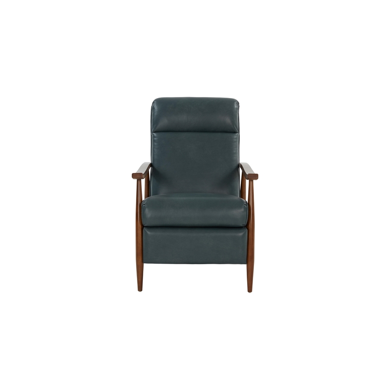 Barcalounger Hampton Push Thru The Arms Recliner in Roma Bluegray