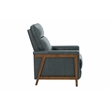 Barcalounger Lewiston Push Thru The Arms Recliner in Roma Bluegray