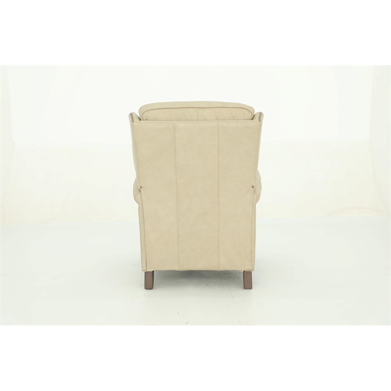 Barcalounger Shasta Push Thru The Arms Recliner in Cashmere Stone