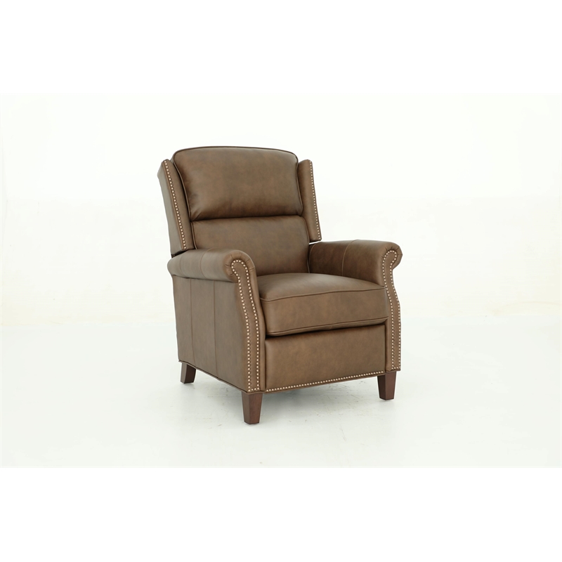 Barcalounger Shasta Push Thru The Arms Recliner in Oasis Walnut