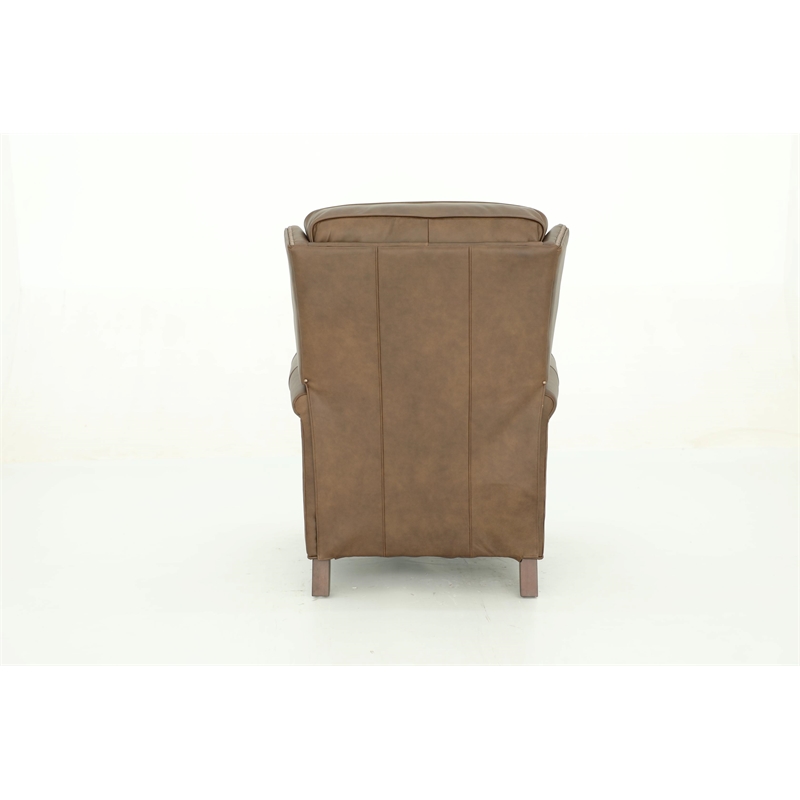 Barcalounger Shasta Push Thru The Arms Recliner in Oasis Walnut