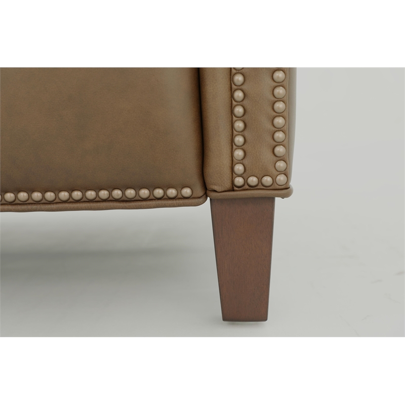 Barcalounger Shasta Push Thru The Arms Recliner in Oasis Walnut