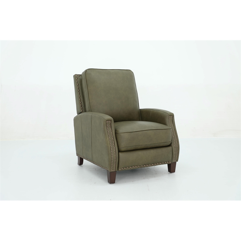 Barcalounger Melrose Push Thru The Arms Recliner in Oasis Olive