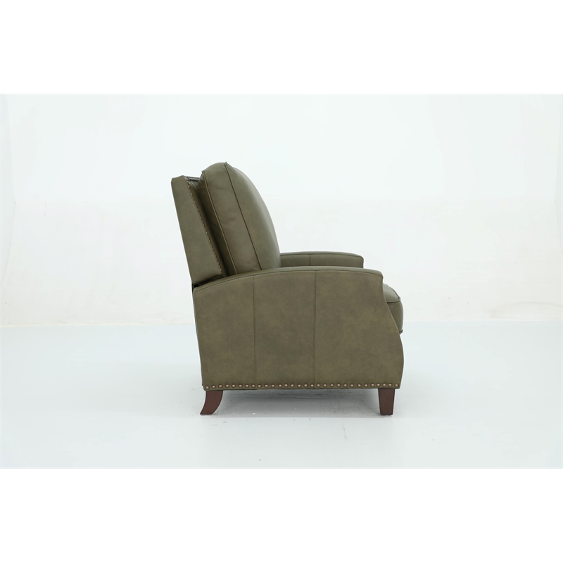Barcalounger Melrose Push Thru The Arms Recliner in Oasis Olive