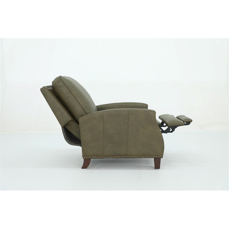 Barcalounger Melrose Push Thru The Arms Recliner in Oasis Olive